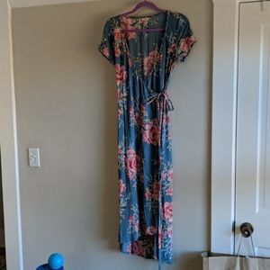 Floral Billabong wrap dress